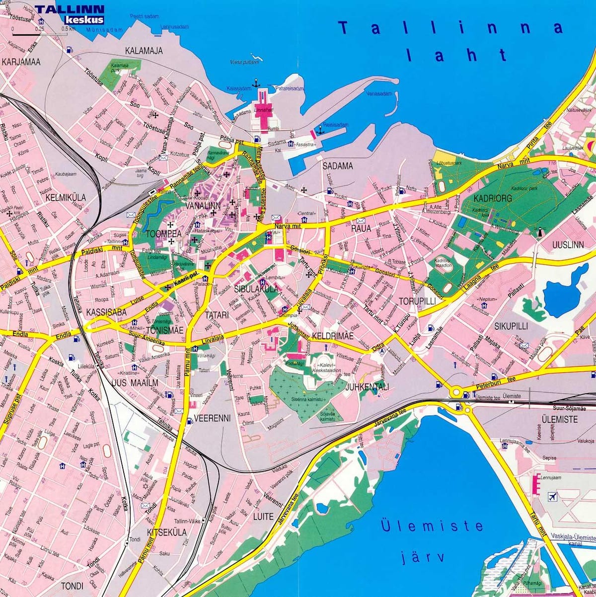 რუკა ტალინში, ესტონეთის