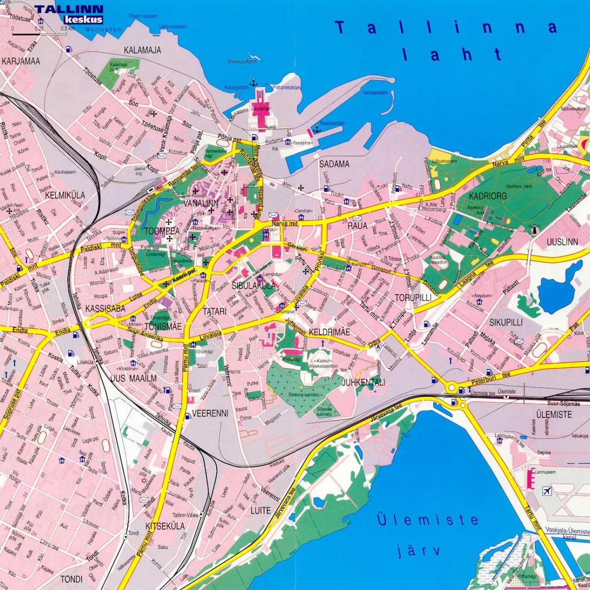 რუკა ტალინში, ესტონეთის 