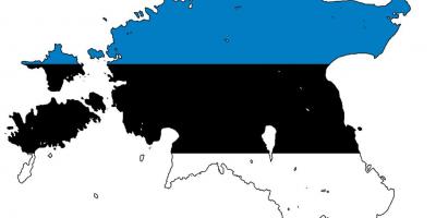 რუკა ესტონეთის დროშა